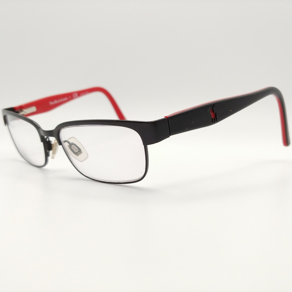 Polo Ralph Lauren Eyeglasses Kids 46-15-125 Black Red PH 8036 Frames Only